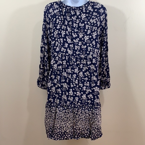 Old Navy Floral Long Sleeve V-Neck Dress  Size XS - Picture 7 of 8